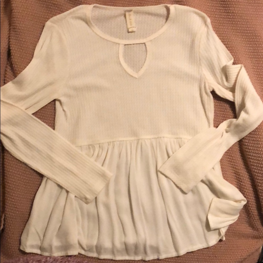 NWOT altard state off white long sleeve top